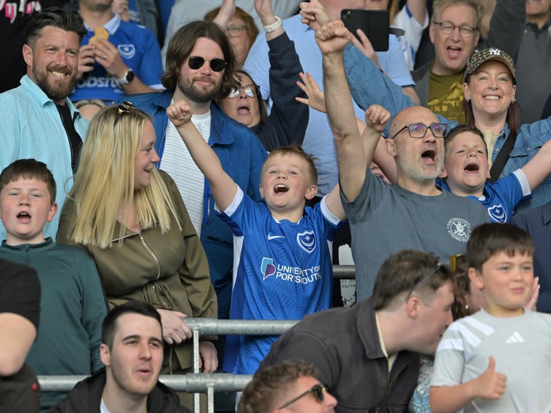 Pompey fans roared their team on to a huge win over Leicester City - captured by our photographer Graham Hunt.