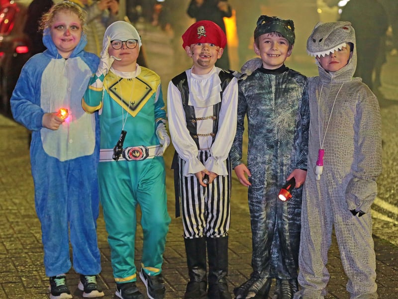 Caption: Mollie, Eoin and Ethan Murray, Tommy and Eoin Quinn Picture: Shelley Corcoran