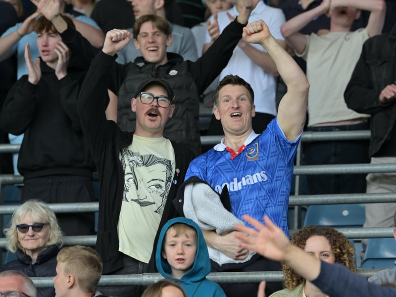 Pompey fans roared their team on to a huge win over Leicester City - captured by our photographer Graham Hunt.