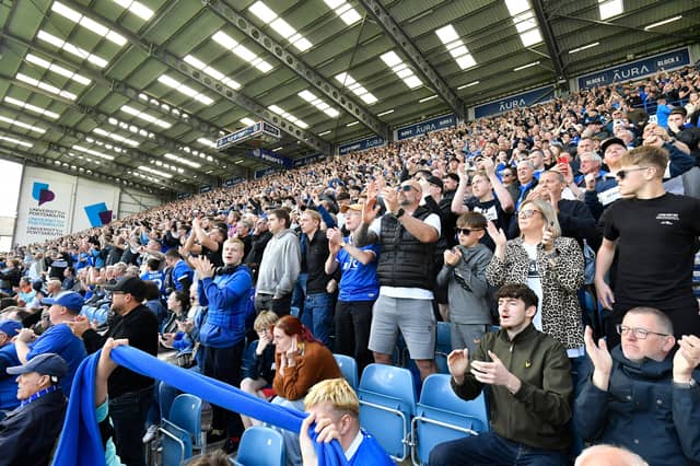 Pompey fans roared their team on to a huge win over Leicester City - captured by our photographer Graham Hunt.