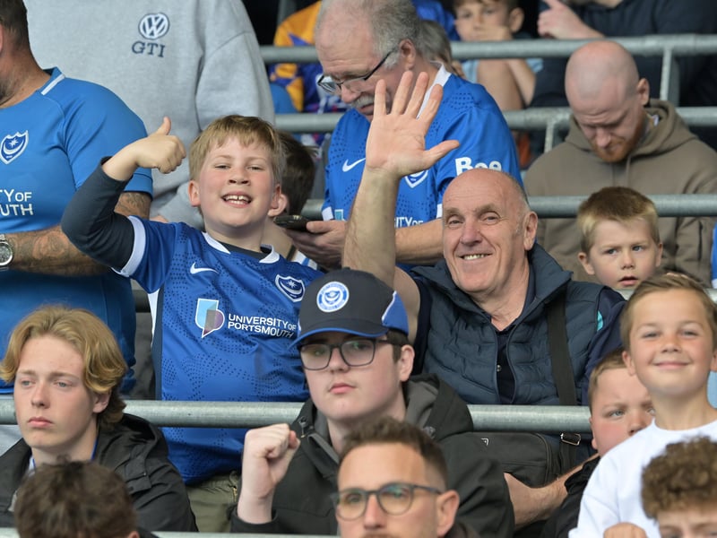 Pompey fans roared their team on to a huge win over Leicester City - captured by our photographer Graham Hunt.