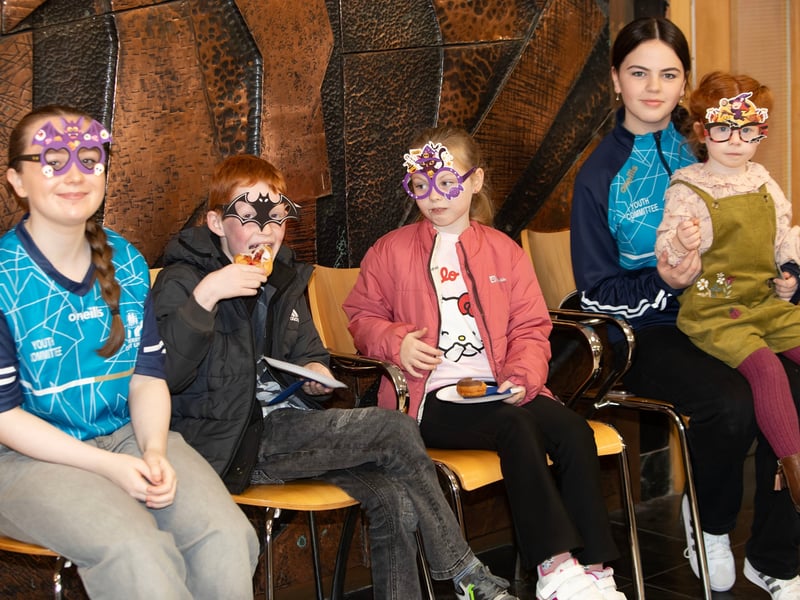 Derry Credit Union youth committee members looking after some of the younger children.