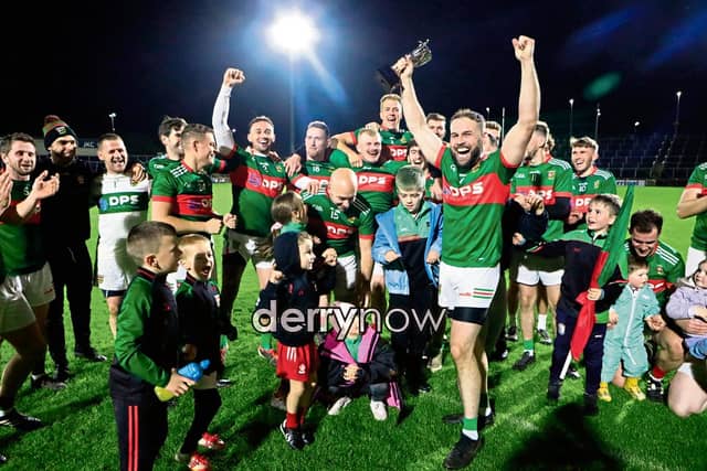 Slaughtmanus players and fans celebrating winning the GAA Junior Reserves Championship beating Sean Dolans in the final at Celtic Park, on Friday night. (Photos - Tom Heaney, nwpresspics) We want your photos to feature on the website via our Camera Club. Do you have a great photo from life in the locality? Whether it’s a party, wedding, communion, landscape, a quirky shot from your archives, or a simple everyday moment, we want your snapshots. We are inviting people to share photos that capture the spirit of the county. From special occasions to quieter moments, your pictures help tell the story of everyday life in our community. To submit: Go to the Camera Club page and follow the instructions to upload your photo. Include your name, where it was taken, and a short caption if you can. Your photo could be featured on our website and newspaper and seen by readers across the county and beyond. TAP HERE TO SUBMIT YOUR PICTURES TODAY