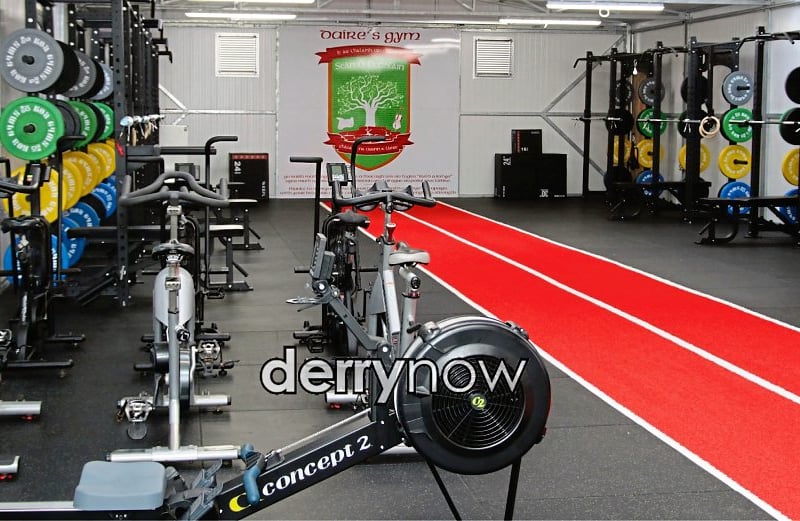 Inside Daíre's Gym.