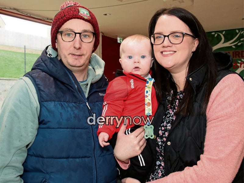 Little Conor Lynch pictured with his mammy Claire and daddy Stephen.