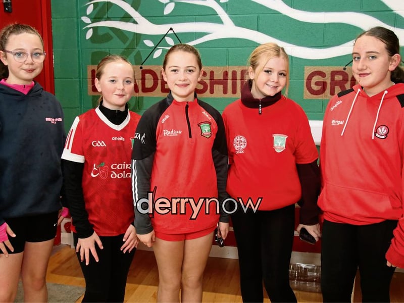 Jessica Dillon, Hannah Campbell, Anaiah McLaughlin, Zara Watson and Lilymay Melaugh.