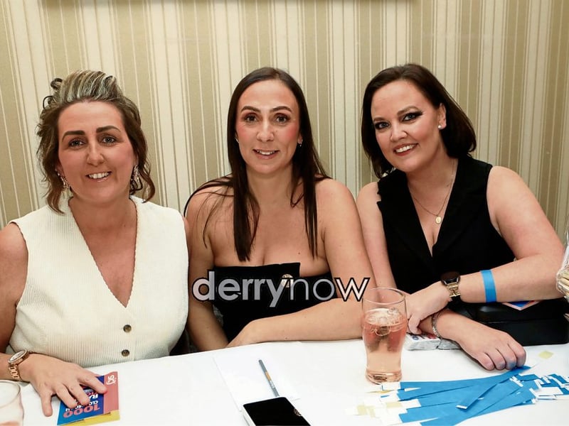 The meet and greet team, from left, Laura Carlyle, Claire McGonagle and Julie McClafferty.