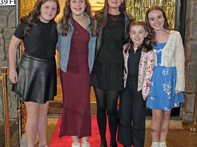 Caption: Abbie Lynam, Annie Drake, Isla and Katie Brady, Caoilin O'Reilly