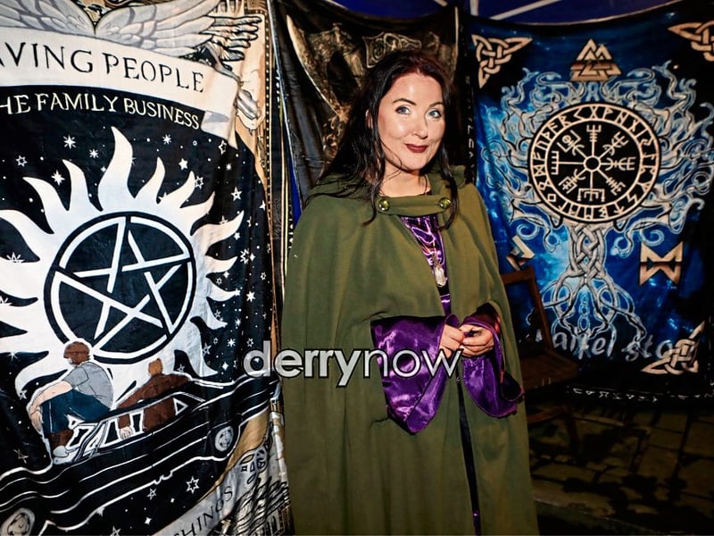 Lisa "Little Leisures" stall at the Society Street Halloween Market.