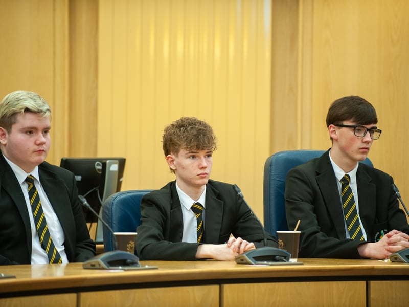 A Level Students from Holy Cross School. (Photo: Raymond McCarron)