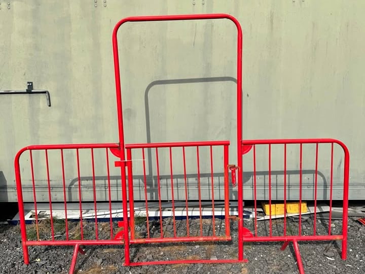 A person from Kildare is selling two crowd control entrance gates for €80 or one for €50.