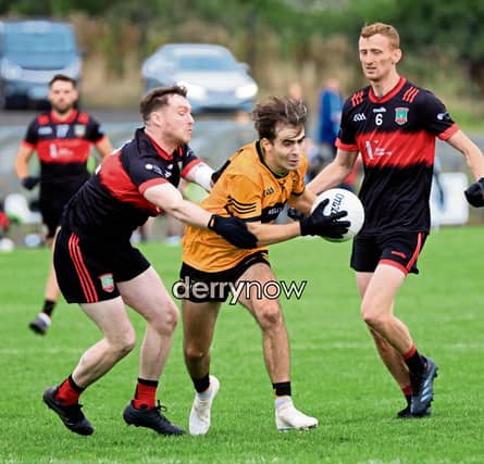 Moneymore's Maciej Orzel pulls away from Sean Dolans Ryan McCallion in the Derry JFC quarter final against Moneymore held in St. Canice's GAC grounds, Dungiven. (Photos - Tom Heaney, nwpresspics) We want your photos to feature on the website via our Camera Club. Do you have a great photo from life in the locality? Whether it’s a party, wedding, communion, landscape, a quirky shot from your archives, or a simple everyday moment, we want your snapshots. We are inviting people to share photos that capture the spirit of the county. From special occasions to quieter moments, your pictures help tell the story of everyday life in our community. To submit: Go to the Camera Club page and follow the instructions to upload your photo. Include your name, where it was taken, and a short caption if you can. Your photo could be featured on our website and newspaper and seen by readers across the county and beyond. TAP HERE TO SUBMIT YOUR PICTURES TODAY