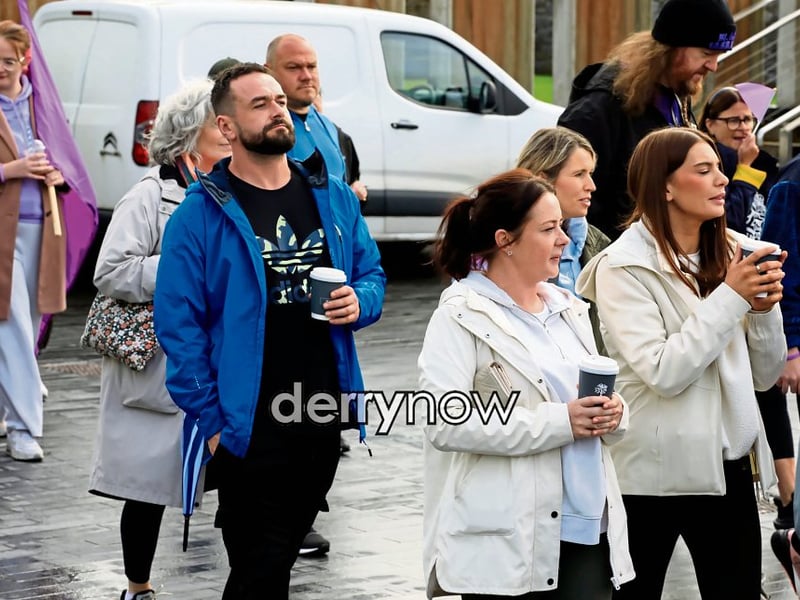 Group setting off on the Arc Fitness annual recovery walk.