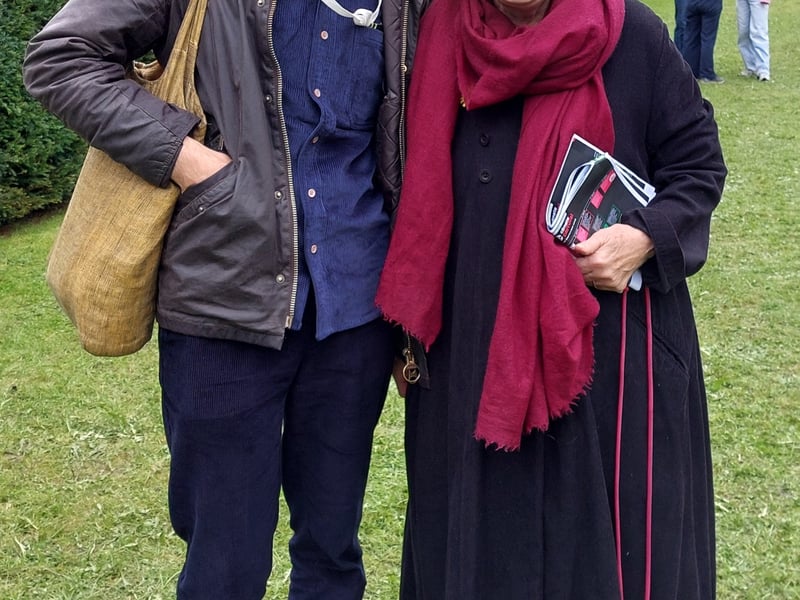Daniel Callen with Darina Allen, Ballymaloe Organic Farm School.