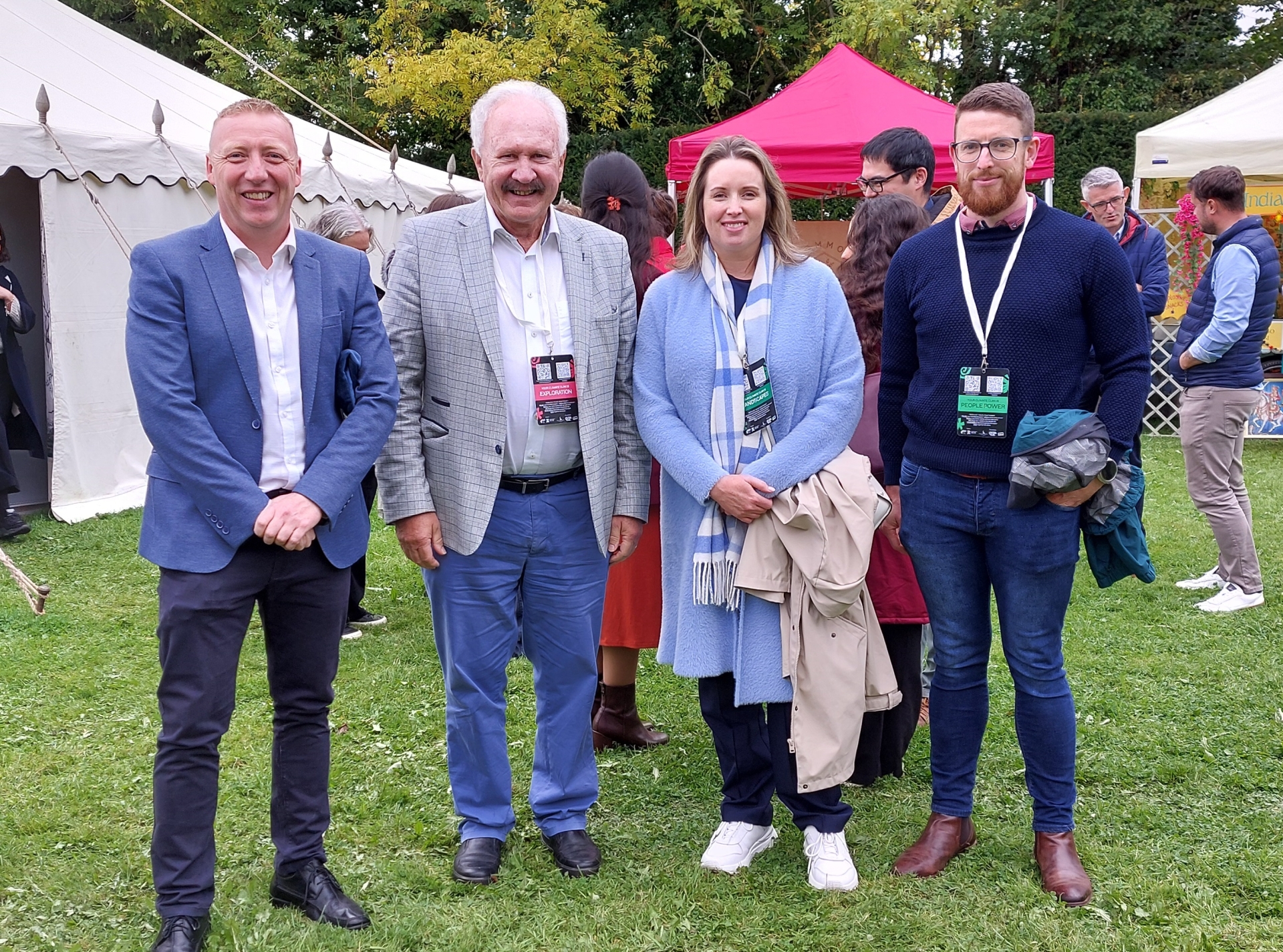 Hundreds of climate activists from all over the world gathered in the lush surroundings of Ballintubbert House in Laois this week for a unique two day Climate Carnival. With Laois County Council as host sponsor, speakers such as Blindboy, Dr Tara Shine, Anja Murray, Hector Ó hEochagáin and Darina Allen combined with performers like Liam Ó Maonlaí, Jerry Fish and comedian Diane O'Connor to stir audiences into action. The Leinster Express / Laois Live was there to capture these images, with additional photos courtesy of Annie Holland. The event kicks off a month long Climate Action Festival across Laois. Laois County Council Cathaoirleach Cllr Barry Walsh, Cllr Padraig Fleming, Suzanne Dempsey and Kevin Manning Laois County Council.