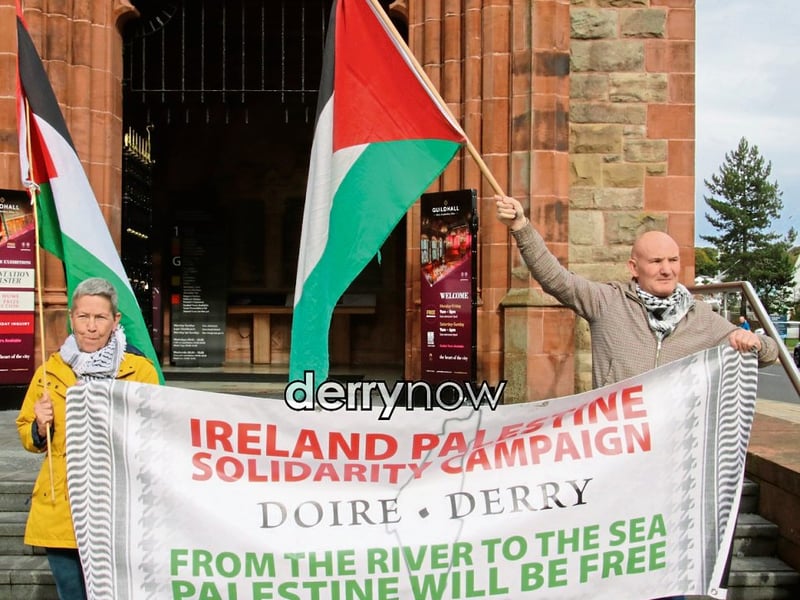 Defend the Right to Protest rally, Guildhall Square.