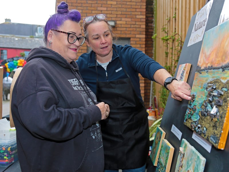 Caption: Pig Market Lane; Tena Keown,Artist Lorraine Donohoe