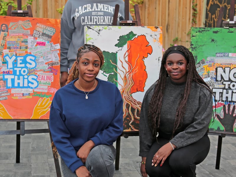 Caption: Pig Market Lane; Art Against Hate; Catherine Joseph, Mirabel Joseph, Subi Deko