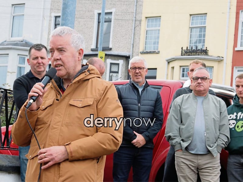 Jim Clifford, brother of Jon, speaking at the event. (Photos - Deirdre Heaney, nwpresspics)