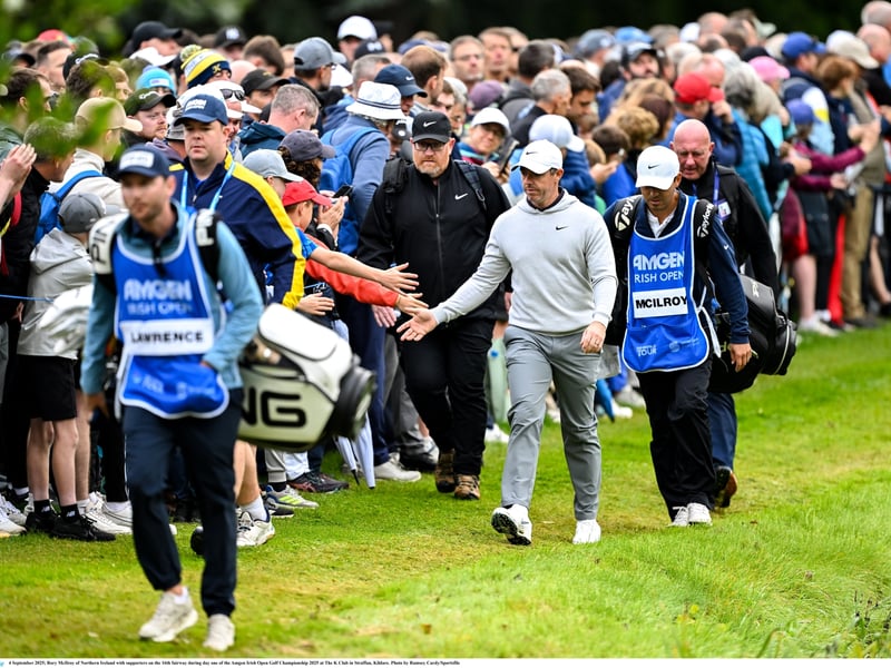 The Amgen Irish open produced a memorable week of golf at the K Club Golf Course in Kildare. It culminated in a dramatic victory for Rory McIlroy in a tournament filled with world-class golf and excitement throughout. CLICK ON THE ARROWS ABOVE TO GO THROUGH ALL THE PICTURES