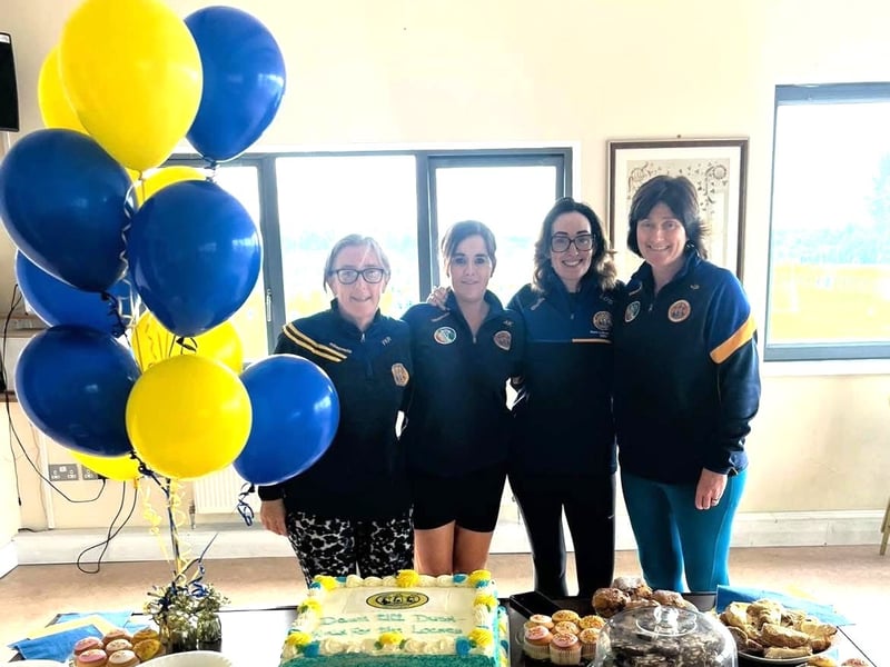 John Locke's Camogie Club officers and organisers Yvonne Kenny Roche (Registrar), Aoife Kennedy (Chairperson), Marguerite O'Donovan (Secretary) and Jane Phelan (PRO)
