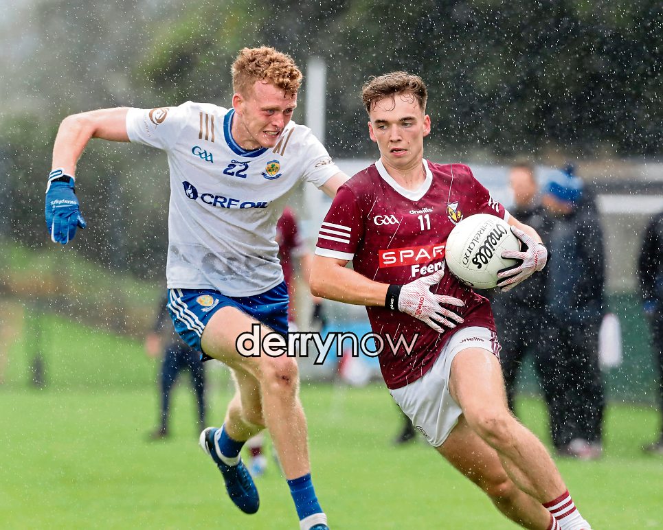 Banagher Eamon Feeney with Charlie Crozier of Ballinderry during the Derry SFC match at Owenbeg. (Photos: Margaret McLaughlin) We want your photos to feature on the website via our Camera Club. Do you have a great photo from life in the locality? Whether it’s a party, wedding, communion, landscape, a quirky shot from your archives, or a simple everyday moment, we want your snapshots. We are inviting people to share photos that capture the spirit of the county. From special occasions to quieter moments, your pictures help tell the story of everyday life in our community. To submit: Go to the Camera Club page and follow the instructions to upload your photo. Include your name, where it was taken, and a short caption if you can.  Your photo could be featured on our website and newspaper and seen by readers across the county and beyond.  TAP HERE TO SUBMIT YOUR PICTURES TODAY