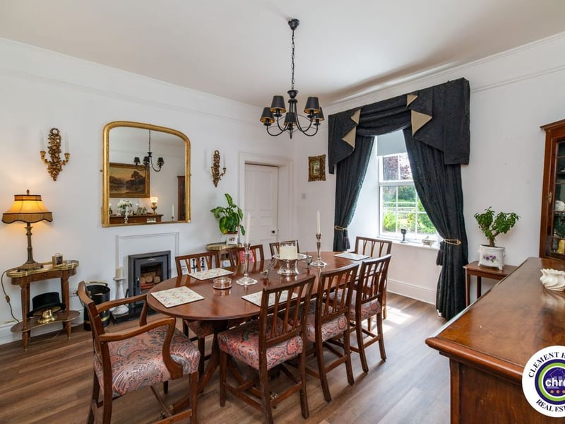 A stunning Georgian property has hit the market in Laois this week. The 19th century Cappakeel House in Emo could be yours, for a cool €1.2 million. Clement Herron Real Estate proudly presents Cappakeel House, a truly exceptional Georgian estate, dating back to circa 1820, situated just moments from the M7 motorway. A striking and private residence positioned on approximately 1.27 hectares (3.14 acres) of lush gardens and pasture, this is a home of rare charm, integrity, and scale. Approached via a tree-lined driveway, the main house immediately commands attention with its perfectly symmetrical Georgian façade, framed by landscaped lawns and mature specimen trees. The property offers the best of both worlds: a timeless period home in pristine condition with carefully preserved original features, and a remarkable opportunity for extensive residential development already granted by planning. The current accommodation spans two floors and includes a charming storm porch leading into an elegant entrance hallway with original Georgian tiled floors, high ceilings, and double doors into the main living spaces. The sitting room and formal dining room sit to either side, both bathed in natural light, feature fireplaces, and ornate coving still in place. To the rear of the house is the kitchen and dining area, a warm and inviting space that leads to a ground floor guest w.c. A standout feature of the home is the broad half-turn staircase which gracefully rises to the first floor. The landing offers a true sense of space and leads to four generously sized bedrooms, each full of character and light, along with the main bathroom, which retains the traditional elegance in keeping with the period style. The home is heated via oil-fired central heating and also benefits from a solid fuel stove for added comfort. The house is in excellent decorative order throughout, with a clear emphasis on preserving the architectural details of the Georgian period while maintaining everyday practicality. The internal spaces feel