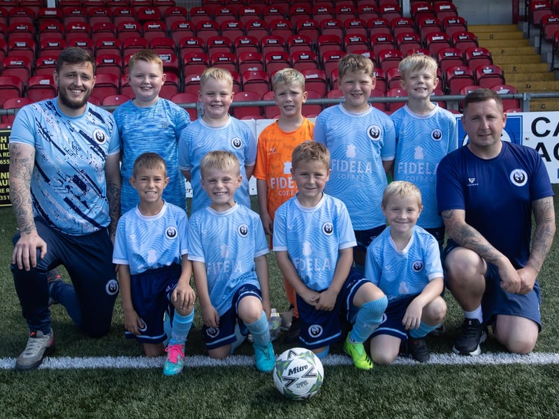 The Portstewart FC u-7s.