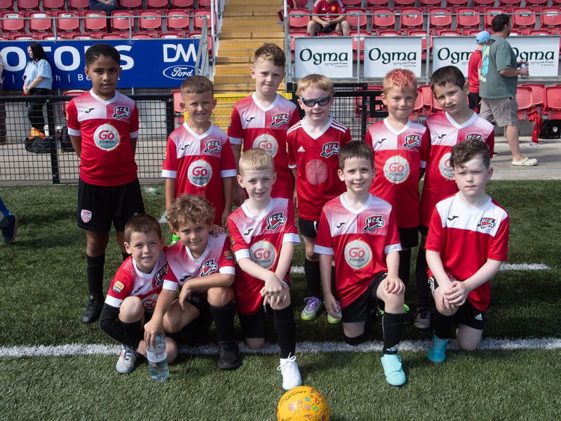 The Maiden City Soccer Academy's u-7s.