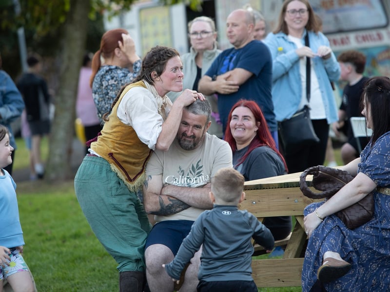 'Audience participation' at Bull Park on Friday evening.