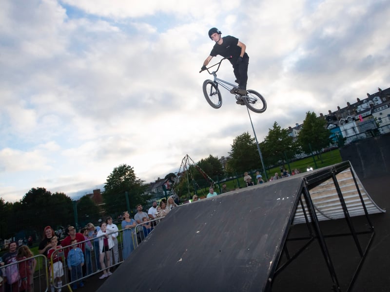 BMX high jinks at Bull Park.