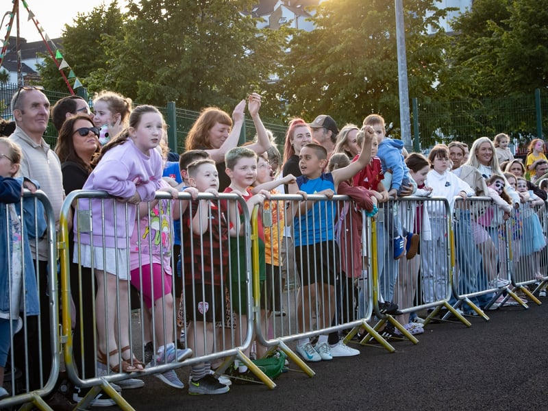 A section of the crowd being entertained by the stunts of the BMX Riders on Friday at Bull Park. (Photos: Jim McCafferty Photography)