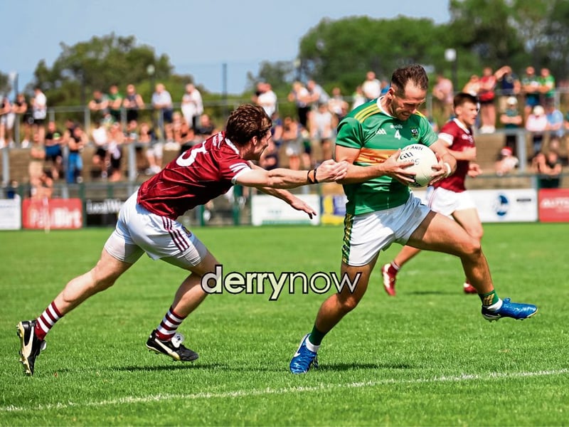 Action from the Banagher v Glen Derry SFC Round 1 at Owenbeg.