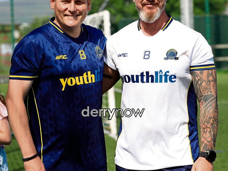 Matthew Kirk and Davy Ferguson, Don Boscos U10 coaches.