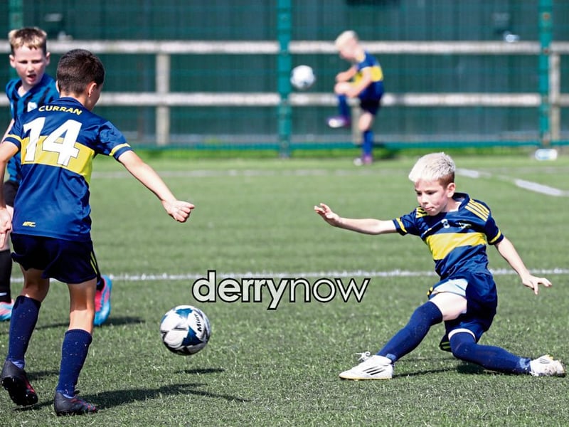 Don Boscos v. Trojans U10s final in the Kian Dawson Kirk Memorial Cup held in Leafair. 