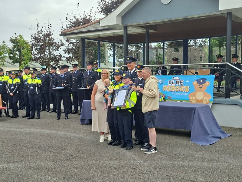 There was smiles and laughter in abundance at Templemore Garda College, as 31 new Gardaí were conferred as part of the Little Blue Heroes foundation, August 19. Families and spectators were treated to a marching performance from the Garda class of 2025, intake 244 - who are set to graduate themselves on Friday, August 22. Children and teenagers with serious illnesses received honorary degrees and badges. Comedian and actor Pat Shortt was in attendance at the event representing the Blue Knights motorcycle club, to the delight of many parents along with the new honorary Gardaí. Paw Patrol and Minnie Mouse also hit the scene and proved to be very popular with the Little Blue Heroes. READ MORE: Ever hear of a split mortgage? Third option for homebuyers in fixed vs variable debate The Gardaí have raised one million Euro for the Little Blue Heroes, according to the charity’s co-founder Alan Roughneen. One parent said that while financial assistance for families with serious illnesses is a part of the Little Blue Heroes, the Gardaí are extremely subtle about fundraising, and never do so in front of the children. The charity also runs a buddy program, where an assigned volunteer Garda will regularly visit a family they are paired with. After a parade which featured motorcycles, Garda escorts and of course the new honorary recruits, Alan Roughneen gave a speech thanking the Little Blue Heroes for their “ongoing engagement and friendship with our Garda Buddies” saying that their effort is “what makes our honorary Garda program work”. The Little Blue Heroes Foundation was established in 2017, and is a charity led by Garda members, retired Garda members and people from local communities on a voluntary basis.