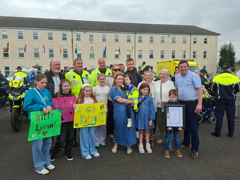 There was smiles and laughter in abundance at Templemore Garda College, as 31 new Gardaí were conferred as part of the Little Blue Heroes foundation, August 19. Families and spectators were treated to a marching performance from the Garda class of 2025, intake 244 - who are set to graduate themselves on Friday, August 22. Children and teenagers with serious illnesses received honorary degrees and badges. Comedian and actor Pat Shortt was in attendance at the event representing the Blue Knights motorcycle club, to the delight of many parents along with the new honorary Gardaí. Paw Patrol and Minnie Mouse also hit the scene and proved to be very popular with the Little Blue Heroes. READ MORE: Ever hear of a split mortgage? Third option for homebuyers in fixed vs variable debate The Gardaí have raised one million Euro for the Little Blue Heroes, according to the charity’s co-founder Alan Roughneen. One parent said that while financial assistance for families with serious illnesses is a part of the Little Blue Heroes, the Gardaí are extremely subtle about fundraising, and never do so in front of the children. The charity also runs a buddy program, where an assigned volunteer Garda will regularly visit a family they are paired with. After a parade which featured motorcycles, Garda escorts and of course the new honorary recruits, Alan Roughneen gave a speech thanking the Little Blue Heroes for their “ongoing engagement and friendship with our Garda Buddies” saying that their effort is “what makes our honorary Garda program work”. The Little Blue Heroes Foundation was established in 2017, and is a charity led by Garda members, retired Garda members and people from local communities on a voluntary basis.