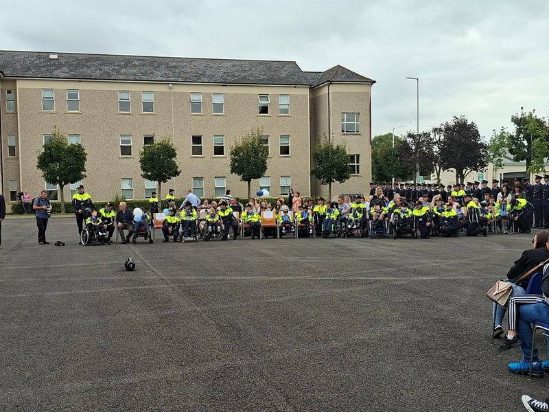 There was smiles and laughter in abundance at Templemore Garda College, as 31 new Gardaí were conferred as part of the Little Blue Heroes foundation, August 19. Families and spectators were treated to a marching performance from the Garda class of 2025, intake 244 - who are set to graduate themselves on Friday, August 22. Children and teenagers with serious illnesses received honorary degrees and badges. Comedian and actor Pat Shortt was in attendance at the event representing the Blue Knights motorcycle club, to the delight of many parents along with the new honorary Gardaí. Paw Patrol and Minnie Mouse also hit the scene and proved to be very popular with the Little Blue Heroes. READ MORE: Ever hear of a split mortgage? Third option for homebuyers in fixed vs variable debate The Gardaí have raised one million Euro for the Little Blue Heroes, according to the charity’s co-founder Alan Roughneen. One parent said that while financial assistance for families with serious illnesses is a part of the Little Blue Heroes, the Gardaí are extremely subtle about fundraising, and never do so in front of the children. The charity also runs a buddy program, where an assigned volunteer Garda will regularly visit a family they are paired with. After a parade which featured motorcycles, Garda escorts and of course the new honorary recruits, Alan Roughneen gave a speech thanking the Little Blue Heroes for their “ongoing engagement and friendship with our Garda Buddies” saying that their effort is “what makes our honorary Garda program work”. The Little Blue Heroes Foundation was established in 2017, and is a charity led by Garda members, retired Garda members and people from local communities on a voluntary basis.
