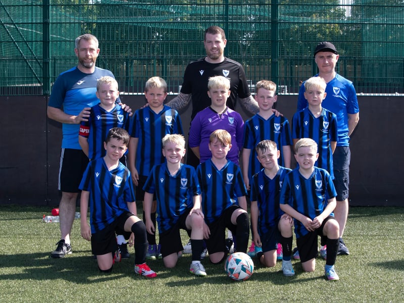 Oxford United team who played in the Feile '25 Padraig Barton Memorial Cup at Bay Road on Tuesday morning. (Photos: Jim McCafferty Photography)