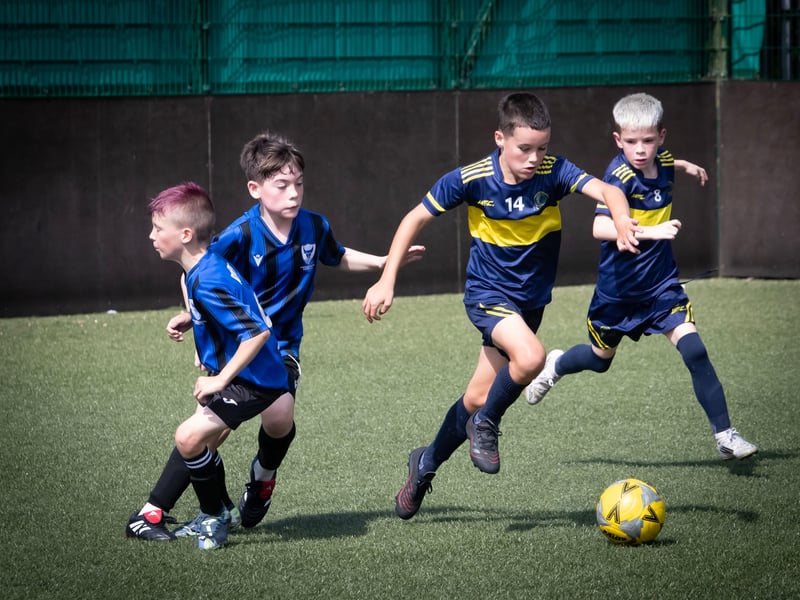Action from the semi-final clash between Don Boscos and Oxford United Swifts.