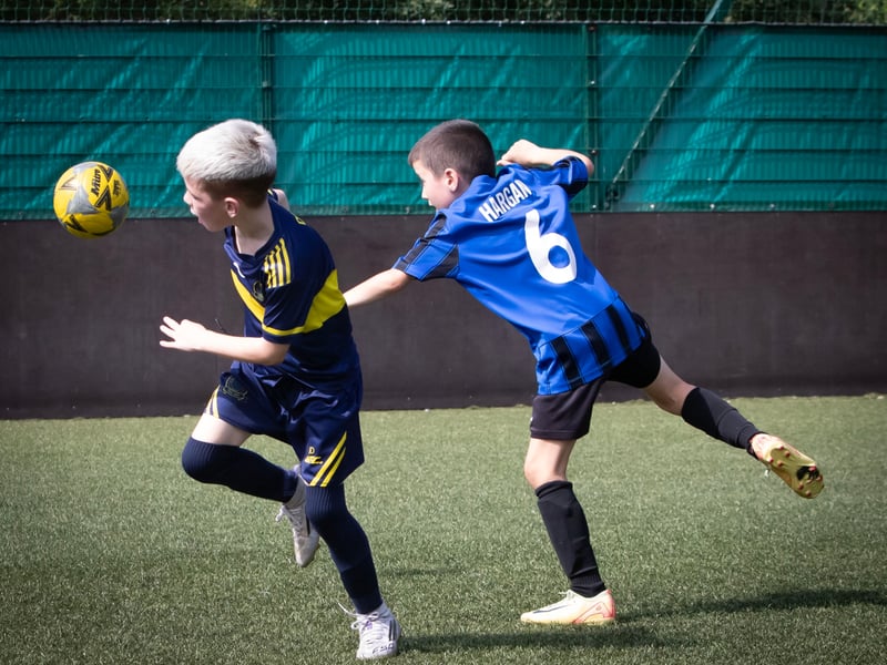 Action from the semi-final clash between Don Boscos and Oxford United Swifts at Bay Road in the Padraig Barton Memorial Cup on Tuesday morning. (Photos: Jim McCafferty Photography)