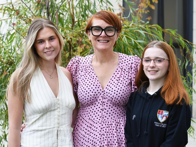 Deirdre McLaughlin, Principal, with Lois Tait and Jodie Plews.