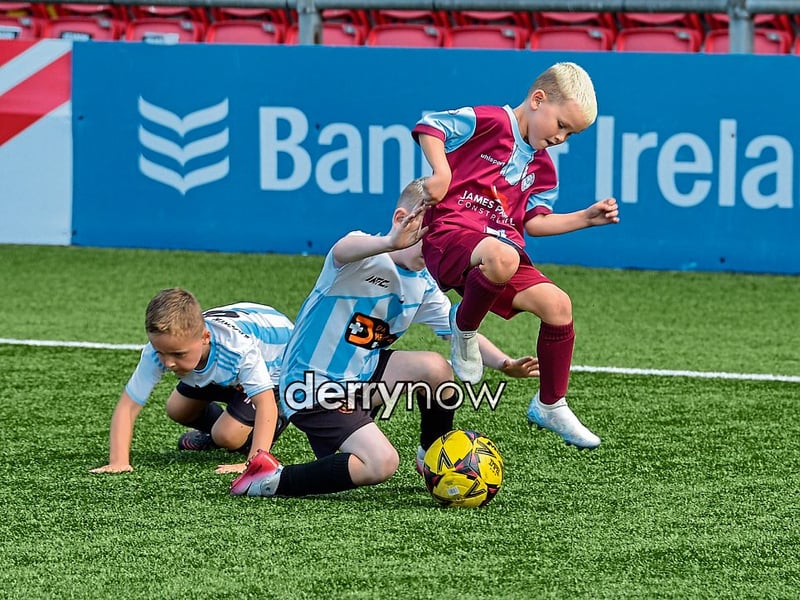 Soccer action from the Ryan McBride Summer Camp.