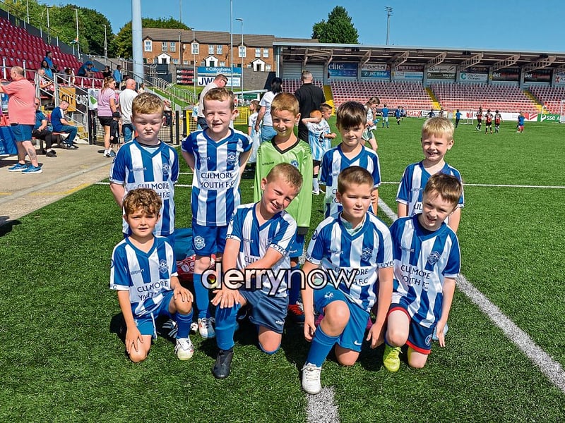 Culmore FC team who took part in the Ryan McBride Summer Camp.