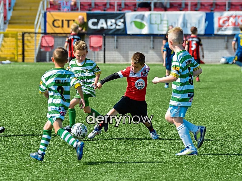 Soccer action from the Ryan McBride Summer Camp.