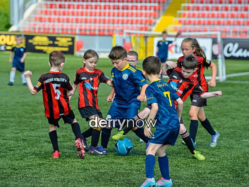 Soccer action from the Ryan McBride Summer Camp.