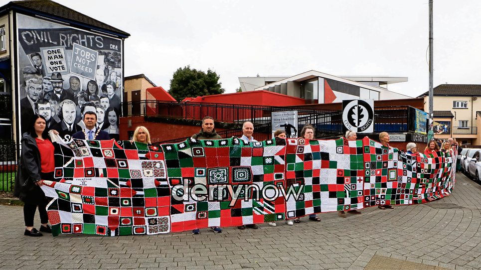 Mayor Ruairí McHugh with Tony Doherty, Bloody Sunday Trust, Ciara Ferguson, MLA, Colr. Emma McGlinley, Colr. Christopher Jackson and those who created the Granny Squares for Gaza quilt which arrived at the Museum of Free Derry on Tuesday. The Granny Squares for Gaza quilt contains 2,300 hand-crocheted squares, each one representing ten Palestinian children killed in Gaza. (Photos - Tom Heaney, nwpresspics) We want your photos to feature on the website via our Camera Club. Do you have a great photo from life in the locality? Whether it’s a party, wedding, communion, landscape, a quirky shot from your archives, or a simple everyday moment, we want your snapshots. We are inviting people to share photos that capture the spirit of the county. From special occasions to quieter moments, your pictures help tell the story of everyday life in our community. To submit: Go to the Camera Club page and follow the instructions to upload your photo. Include your name, where it was taken, and a short caption if you can.  Your photo could be featured on our website and newspaper and seen by readers across the county and beyond.  TAP HERE TO SUBMIT YOUR PICTURES TODAY