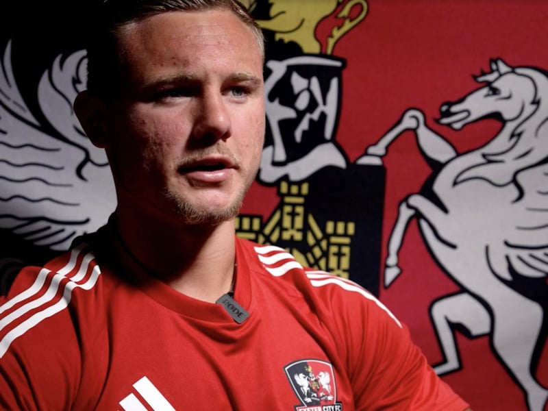 Striker was banging in the goals for Exeter City in League One last season.
