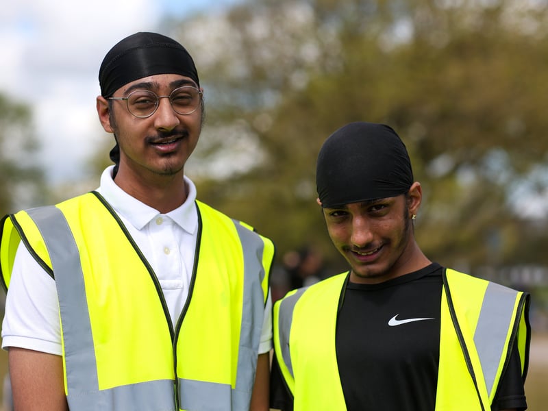 Volunteer organisers. Vaisakhi Mela, Castle Field, Southsea
Picture: Chris Moorhouse (180426-32)