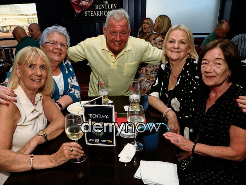 Mickey O’Connor celebrating his 70th birthday with guests in the Bentley. (Photos - Tom Heaney, nwpresspics)
